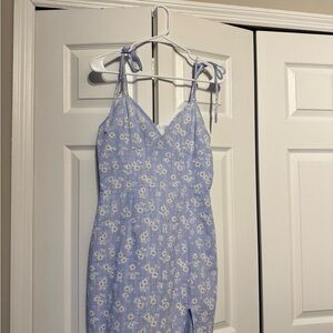 SHEIN Light Blue Floral Dress